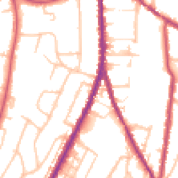 Daytime road noise heatmap for CR2 6HX