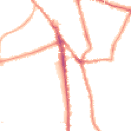 Night-time road noise heatmap for CR2 6JU