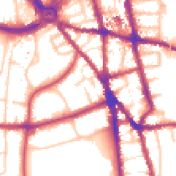 Daytime road noise heatmap for CR2 6LD
