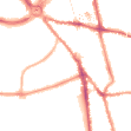 Night-time road noise heatmap for CR2 6LD