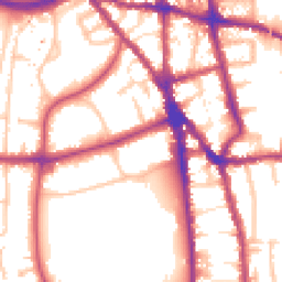Daytime road noise heatmap for CR2 6LF