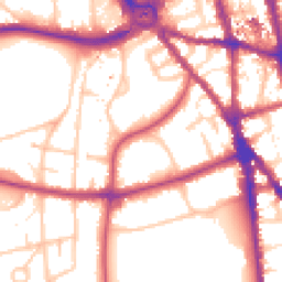 Daytime road noise heatmap for CR2 6LL