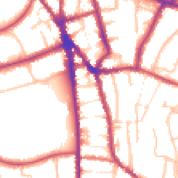 Daytime road noise heatmap for CR2 6PR