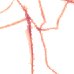 Night-time road noise heatmap for CR2 6PR