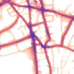 Daytime road noise heatmap for CR2 6PU