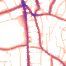 Daytime road noise heatmap for CR2 6RB