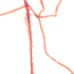 Night-time road noise heatmap for CR2 6RB