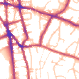 Daytime road noise heatmap for CR2 7DW