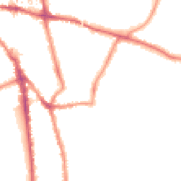 Night-time road noise heatmap for CR2 7DW