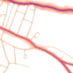 Daytime road noise heatmap for CR2 7HX