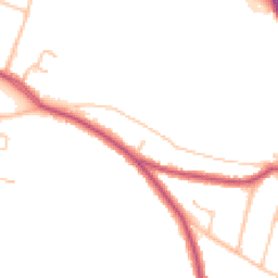 Daytime road noise heatmap for CR2 7JT