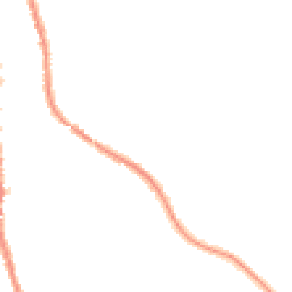 Night-time road noise heatmap for CR2 7QA