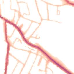 Daytime road noise heatmap for CR2 7QB