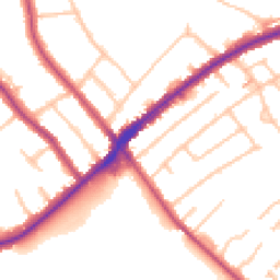 Daytime road noise heatmap for CR2 8AZ