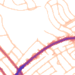 Daytime road noise heatmap for CR2 8EP