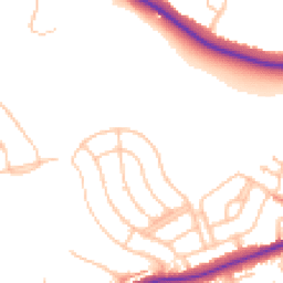 Daytime road noise heatmap for CR2 8HR