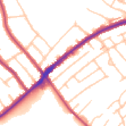 Daytime road noise heatmap for CR2 8LD