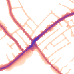 Daytime road noise heatmap for CR2 8LH