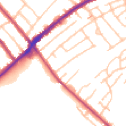 Daytime road noise heatmap for CR2 8NT