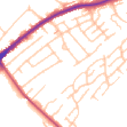 Daytime road noise heatmap for CR2 8NX