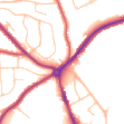 Daytime road noise heatmap for CR2 8RE