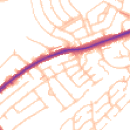 Daytime road noise heatmap for CR2 8SL
