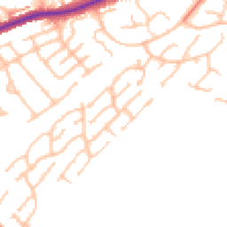 Daytime road noise heatmap for CR2 8SR