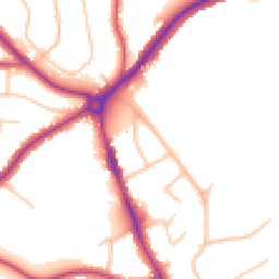 Daytime road noise heatmap for CR2 9AA