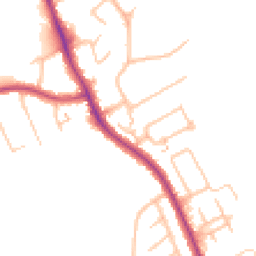 Daytime road noise heatmap for CR2 9AX