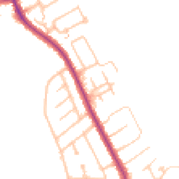 Daytime road noise heatmap for CR2 9BL