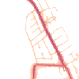 Daytime road noise heatmap for CR2 9DN