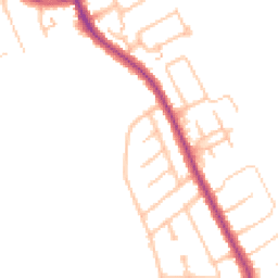Daytime road noise heatmap for CR2 9EN