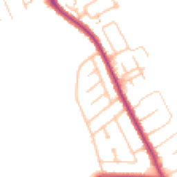 Daytime road noise heatmap for CR2 9EP