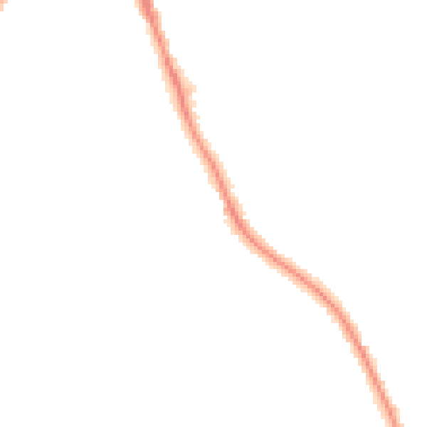 Night-time road noise heatmap for CR2 9FE