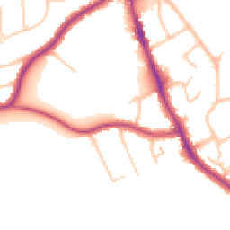 Daytime road noise heatmap for CR2 9HT