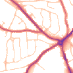 Daytime road noise heatmap for CR2 9JT