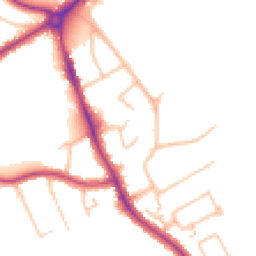 Daytime road noise heatmap for CR2 9LL