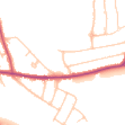 Daytime road noise heatmap for CR2 9NN