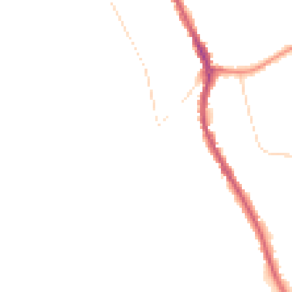 Night-time road noise heatmap for CR3 0AA