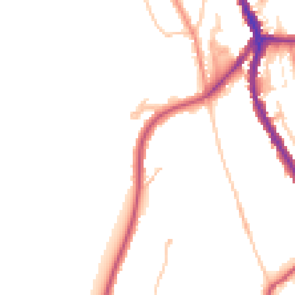 Daytime road noise heatmap for CR3 0AB