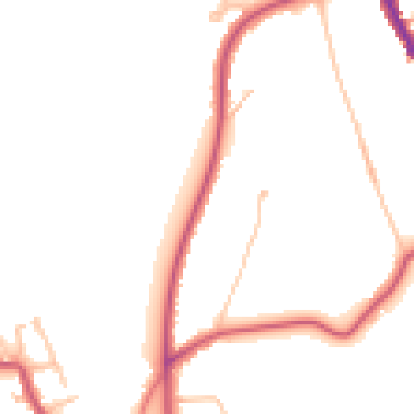 Daytime road noise heatmap for CR3 0AE