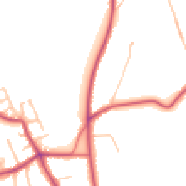Daytime road noise heatmap for CR3 0AF