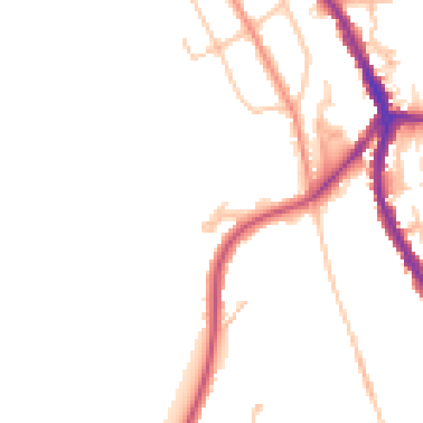Daytime road noise heatmap for CR3 0AH