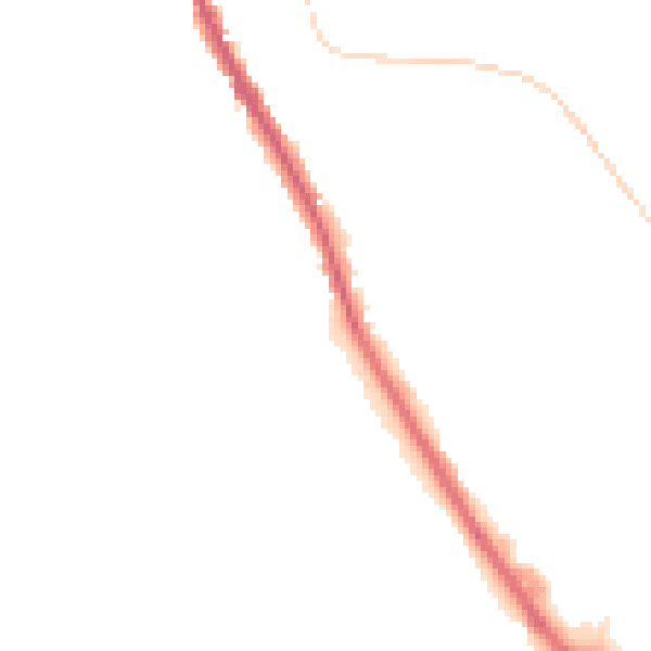 Night-time road noise heatmap for CR3 0AL