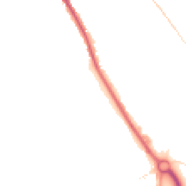 Night-time road noise heatmap for CR3 0AQ