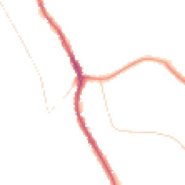Night-time road noise heatmap for CR3 0AZ