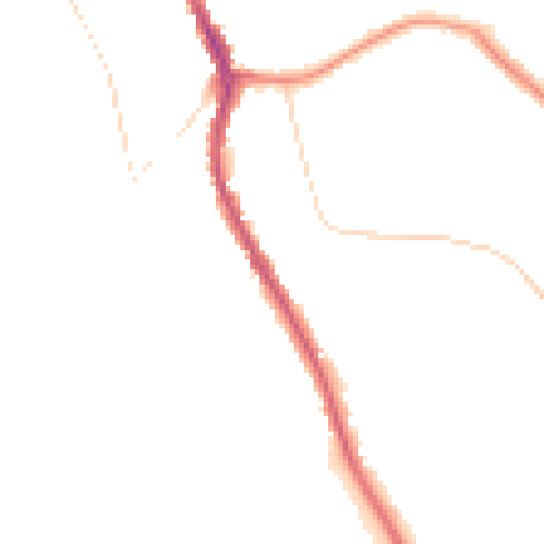 Night-time road noise heatmap for CR3 0BD