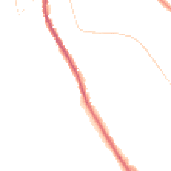 Night-time road noise heatmap for CR3 0BF