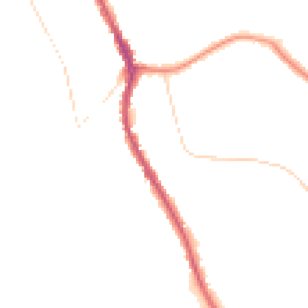 Night-time road noise heatmap for CR3 0BN