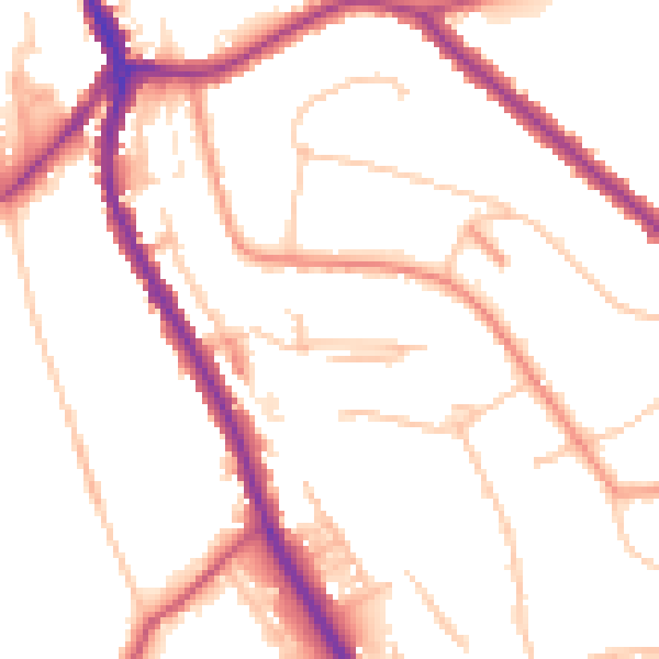 Daytime road noise heatmap for CR3 0BR